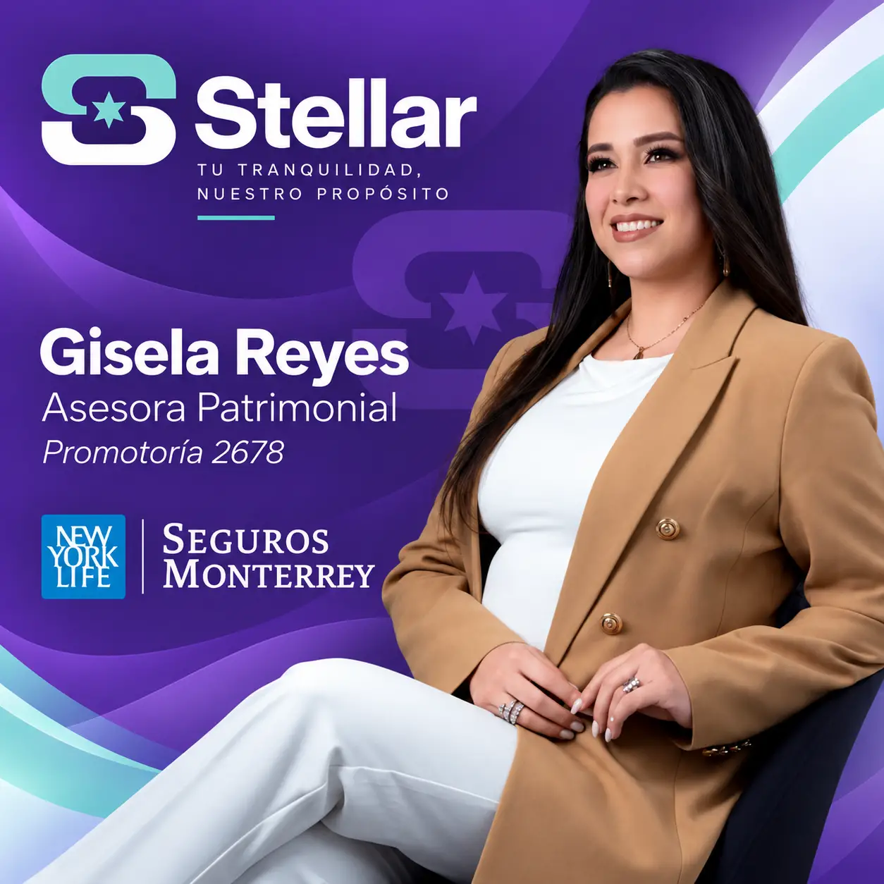 Gisela Reyes, Asesora Patrimonial de Stellar y Seguros Monterrey New York Life