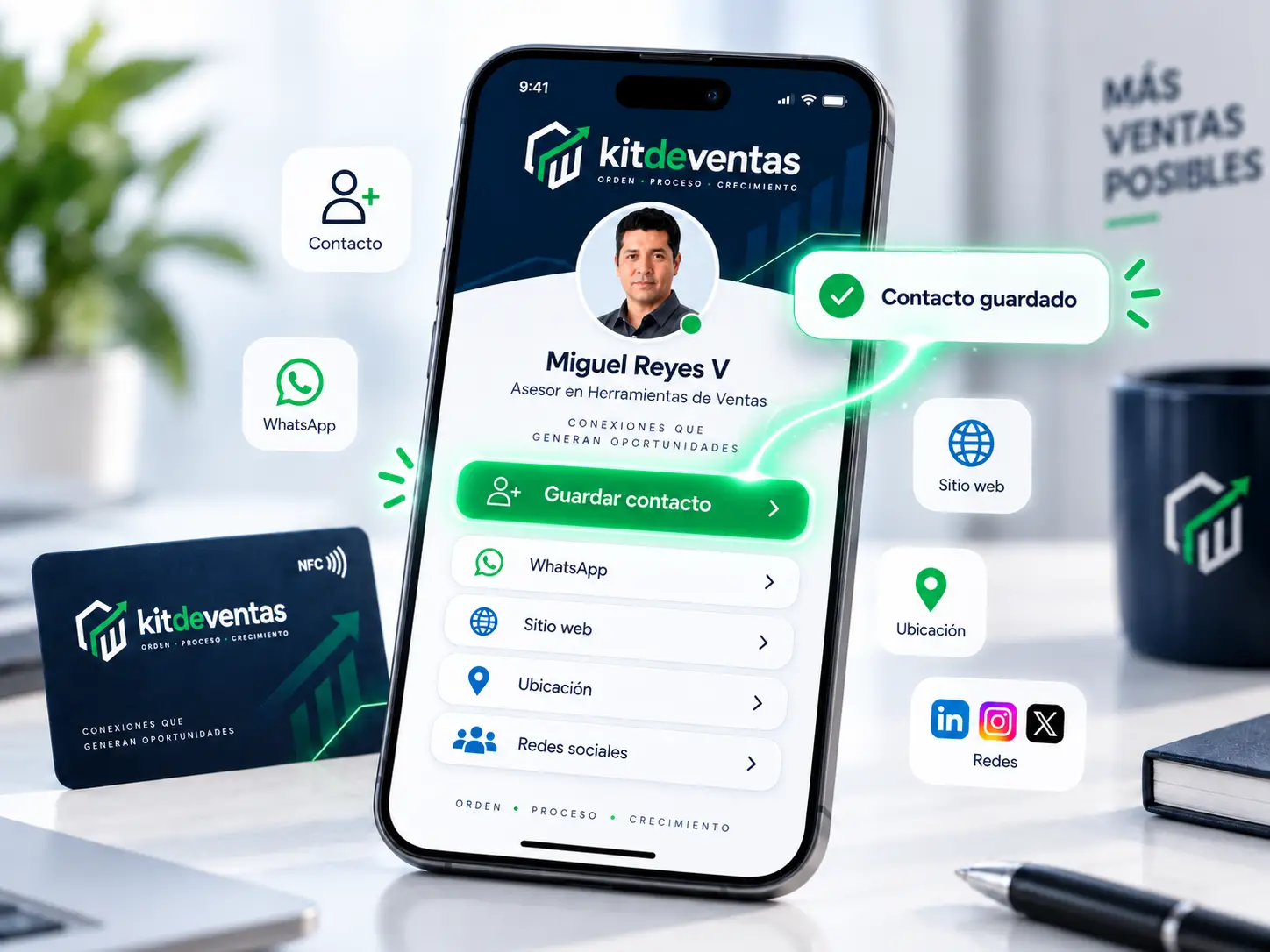 Guardar contacto desde una Tarjeta Digital NFC