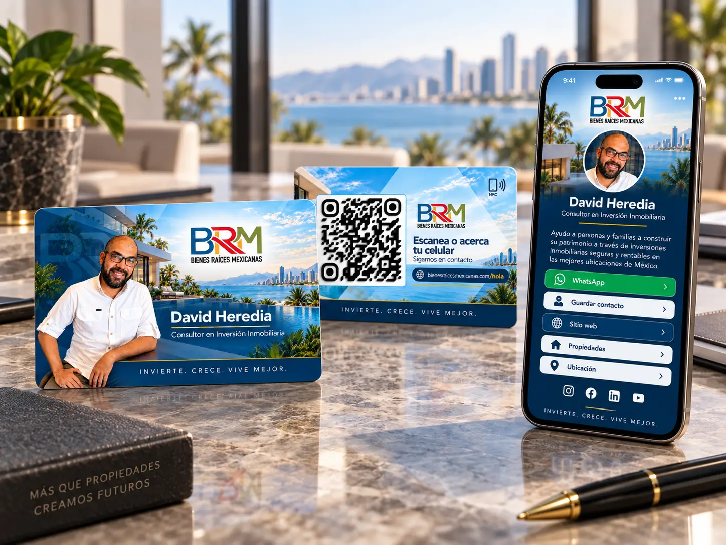 Tarjeta Digital NFC Bienes Raíces Mexicanas