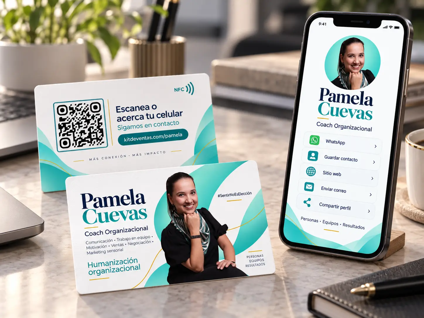 Tarjeta Digital NFC Pamela Cuevas